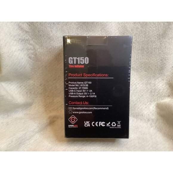 Gooloo GT150 Tire Inflator With USB-C 27.75W - Picture 4 of 4